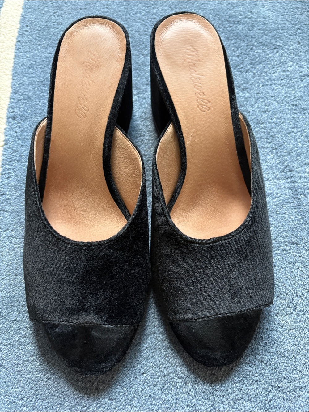 Madewell velvet mules W8.5